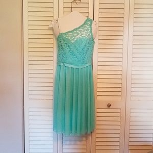 David's Bridal Bridesmaid Dress. Size 8. "Spa"